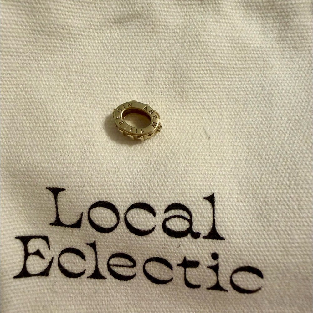 Local Eclectic Solid Gold Angel Number Spacer Charm 111 - Picture 4 of 6
